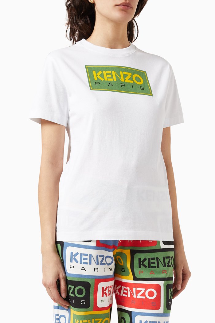 

Kenzo Paris Logo T-shirt in Cotton, White