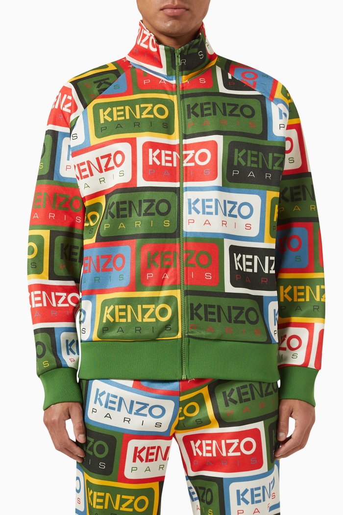 

Labels Tracksuit Jacket in Interlock fabric, Multicolour