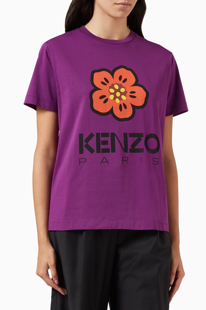 

Boke Flower T-shirt in Cotton, Purple