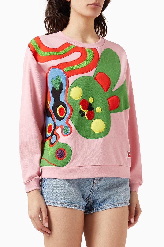 

Kenzoo Sweatshirt in Fleece, Pink