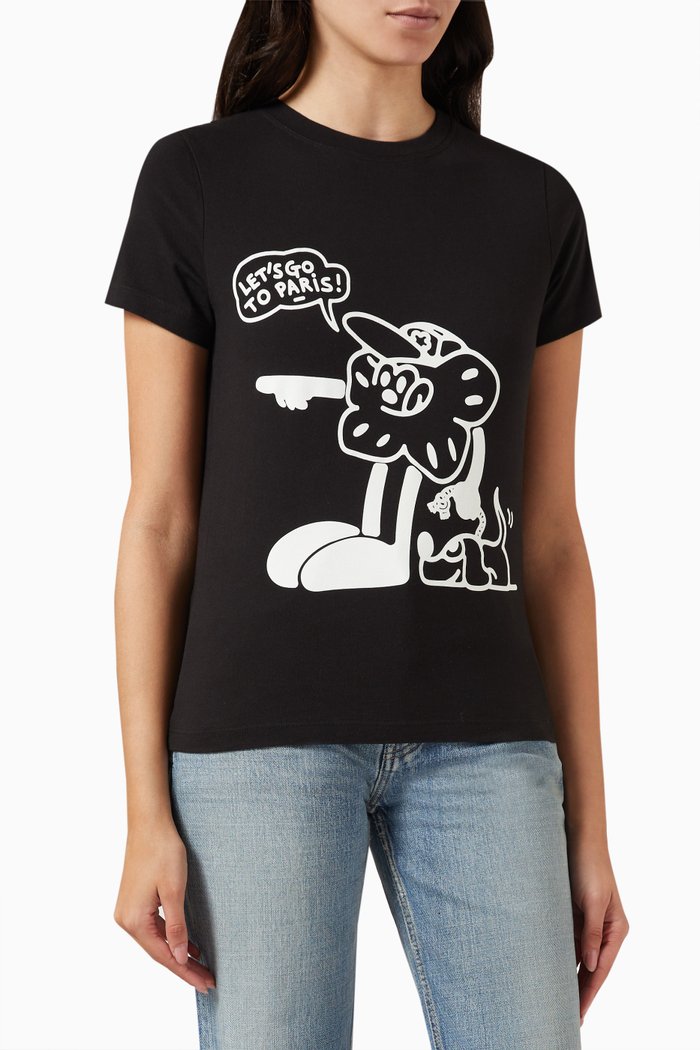 

Boke Boy Travels T-shirt in Cotton, Black