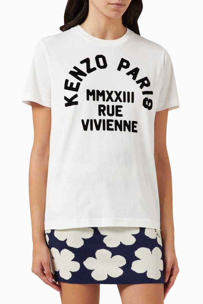 

Logo Print T-shirt in Cotton, Black