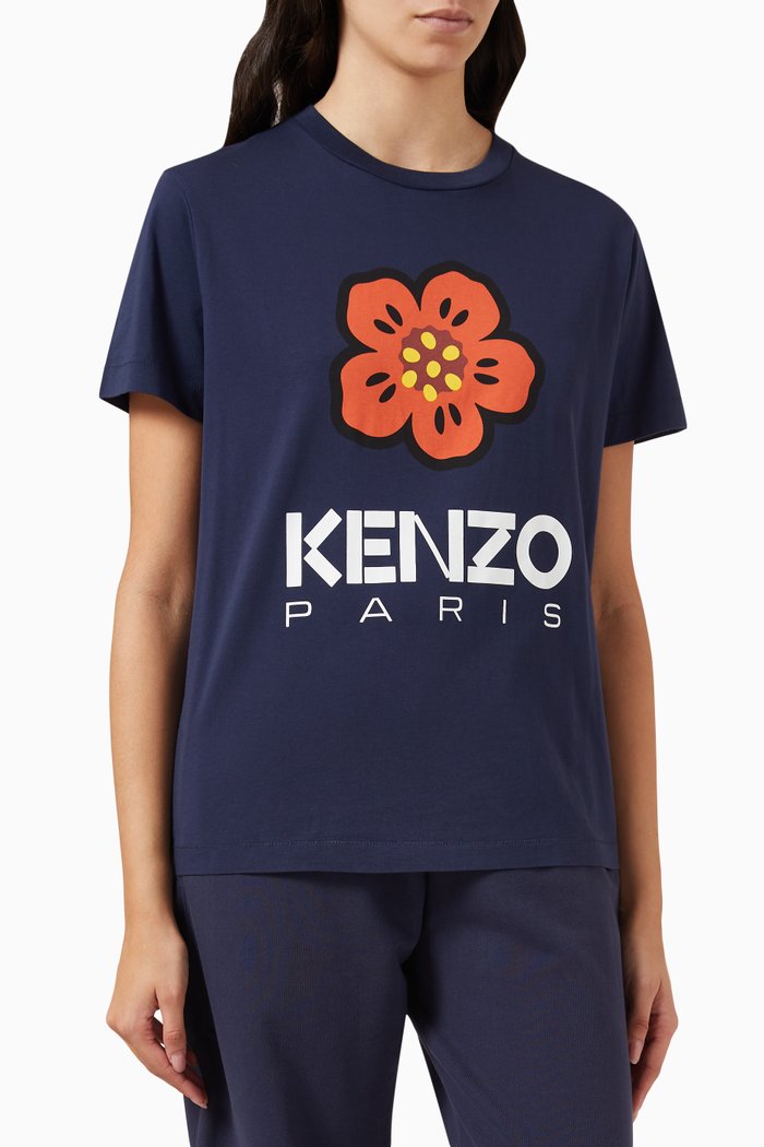 

Boke Flower T-shirt in Cotton, Blue