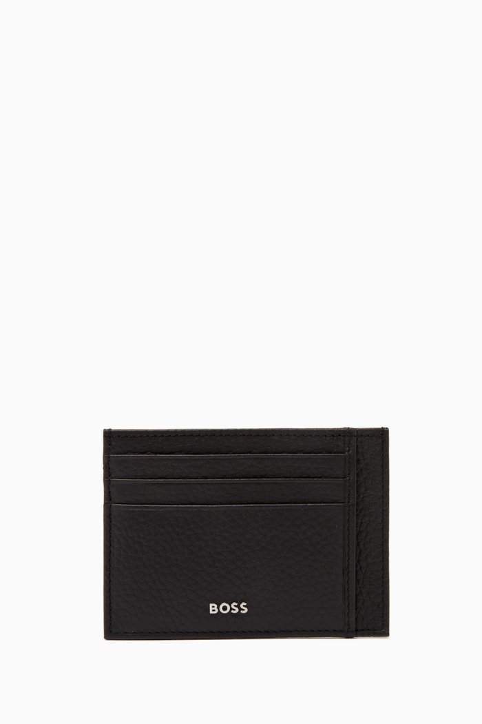 

Crosstown S Card Holder in Leather, Black