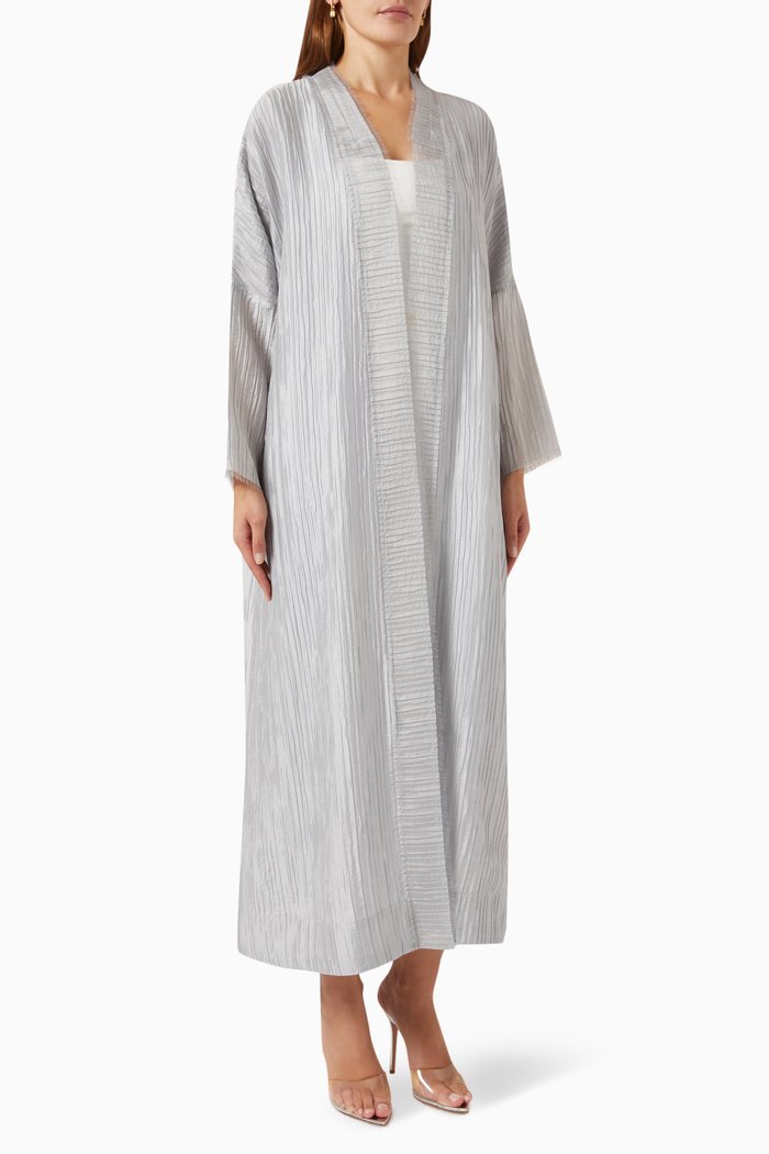 

Textured Abaya, Grey