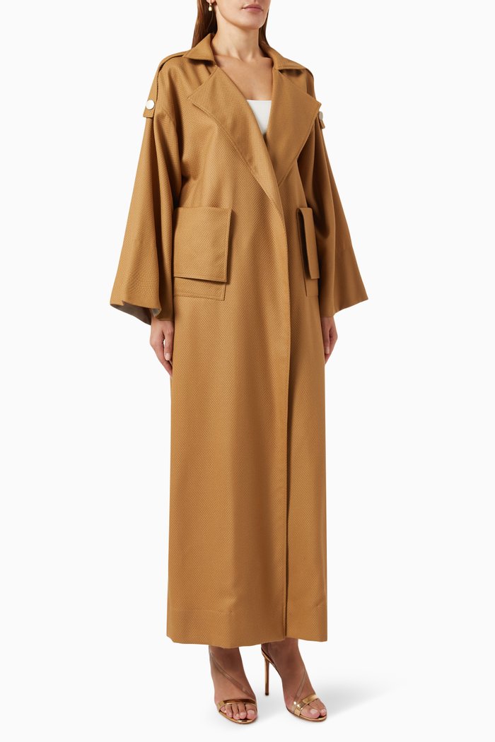 

Winter Trench Abaya, Brown