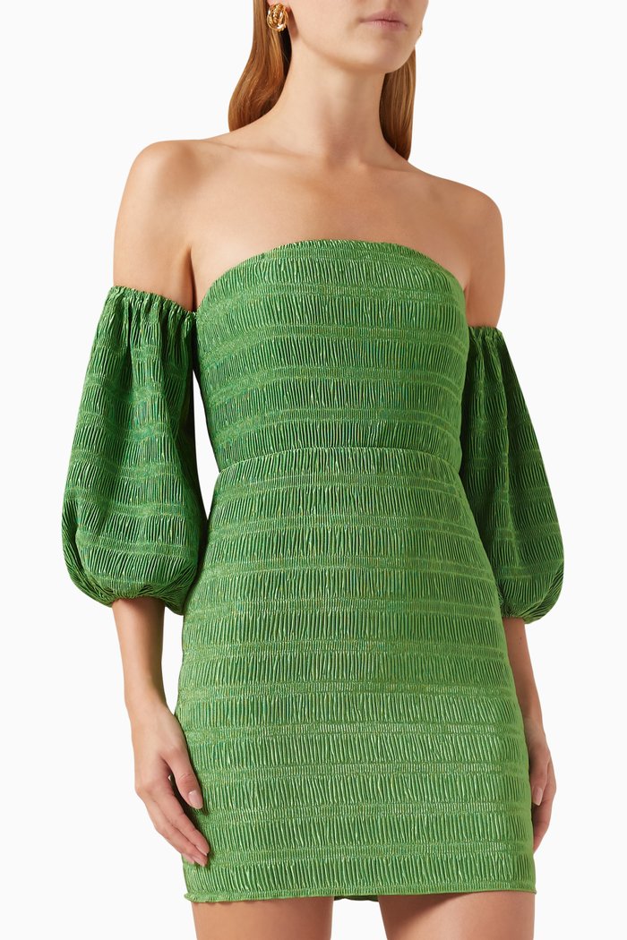 

Art Deco Mini Dress, Green