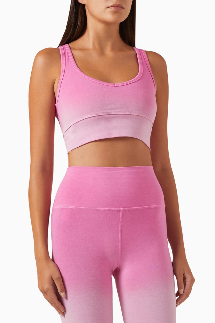 

Allegra Sports Bra in Stretch-cotton, Pink