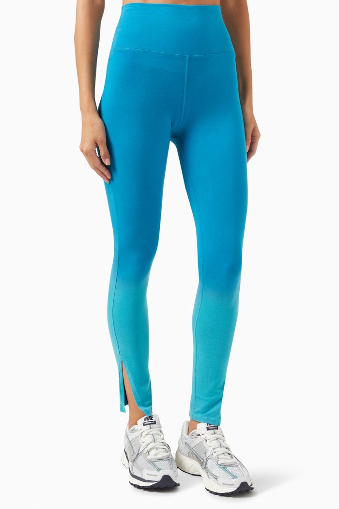 

Pierce High-rise Leggings in Stretch-cotton, Blue