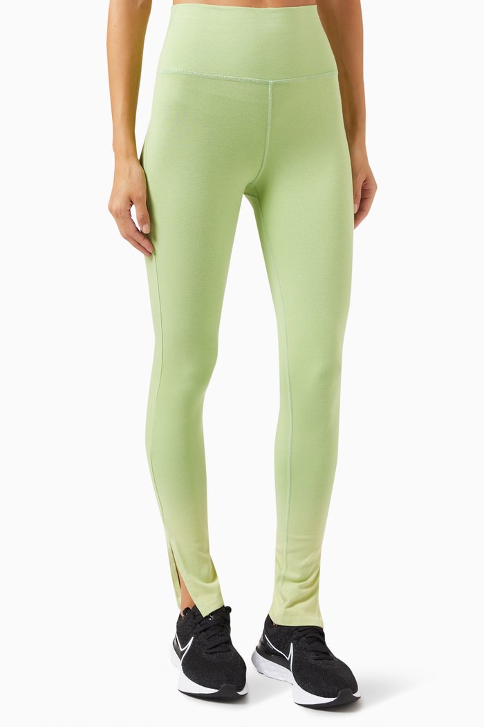 

Pierce High-rise Leggings in Stretch-cotton, Green