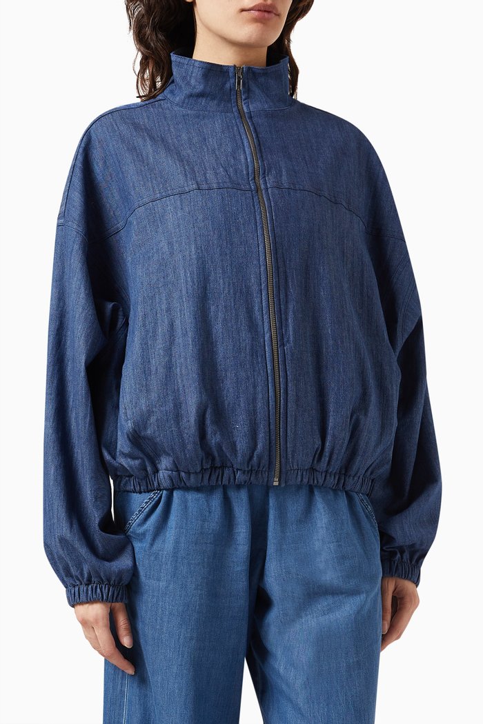 

Monty Jacket in Cotton-chambray, Blue