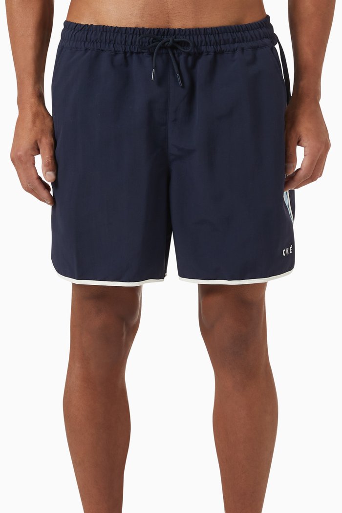 

Stripe Runner Shorts in Recycled-nylon, Blue