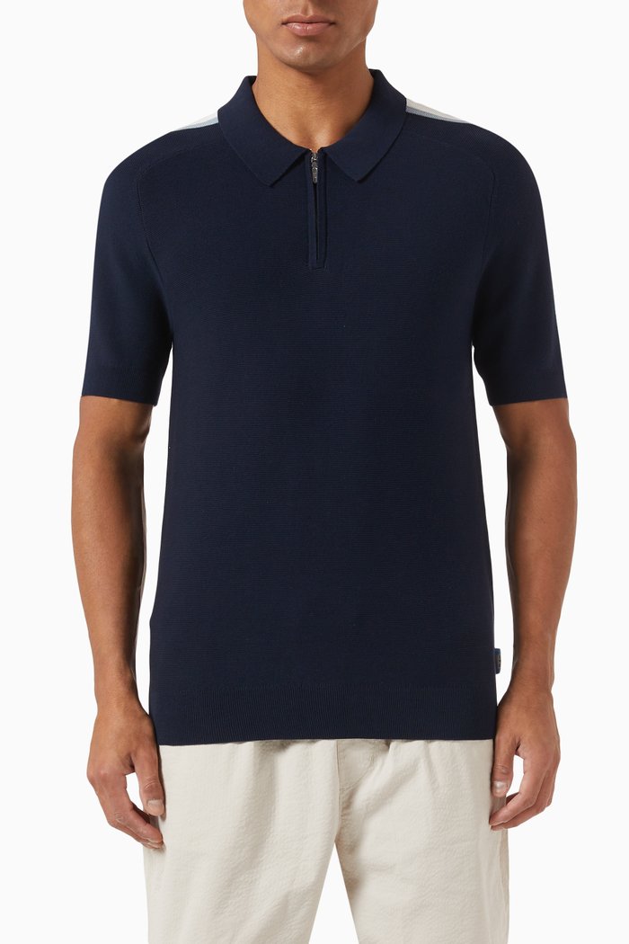 

Harlow Polo Shirt in Cotton-knit, Blue