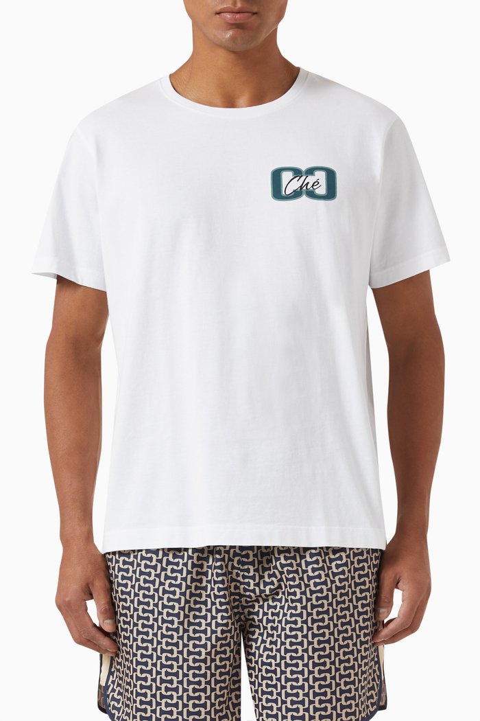 

C Links T-shirt in Organic-cotton, White