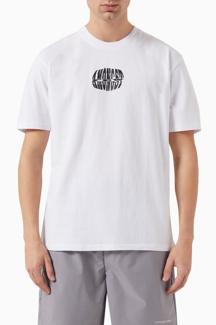 

Expanded T-shirt in Cotton Jersey, White