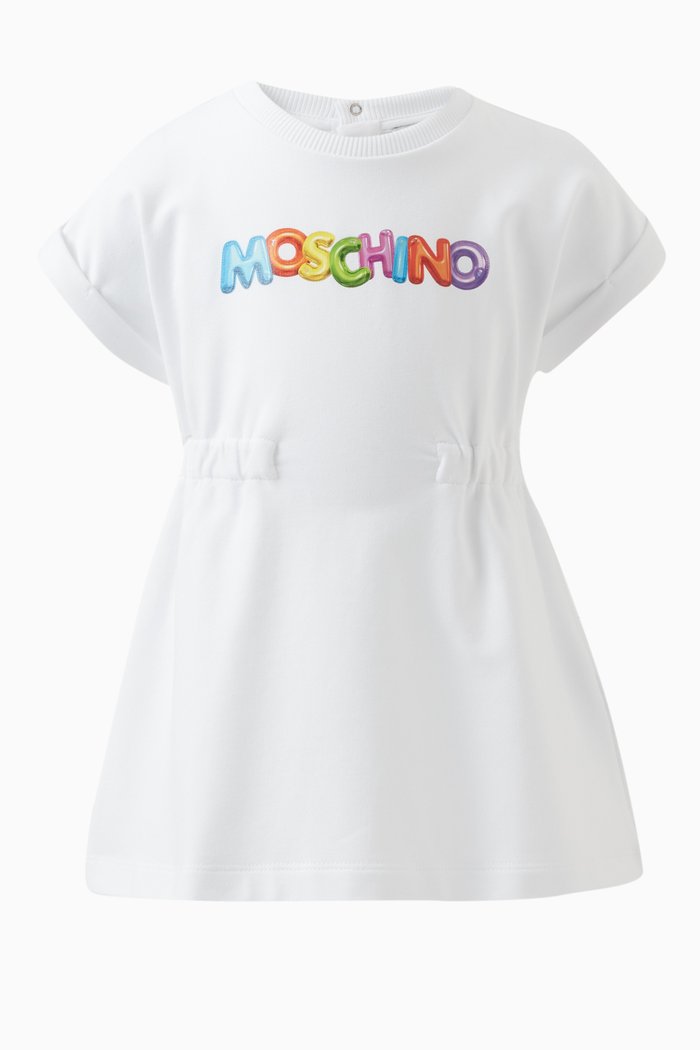 

Logo-print Dress in Cotton, White