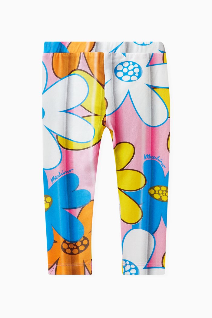 

Floral-print Leggings in Cotton, Multicolour