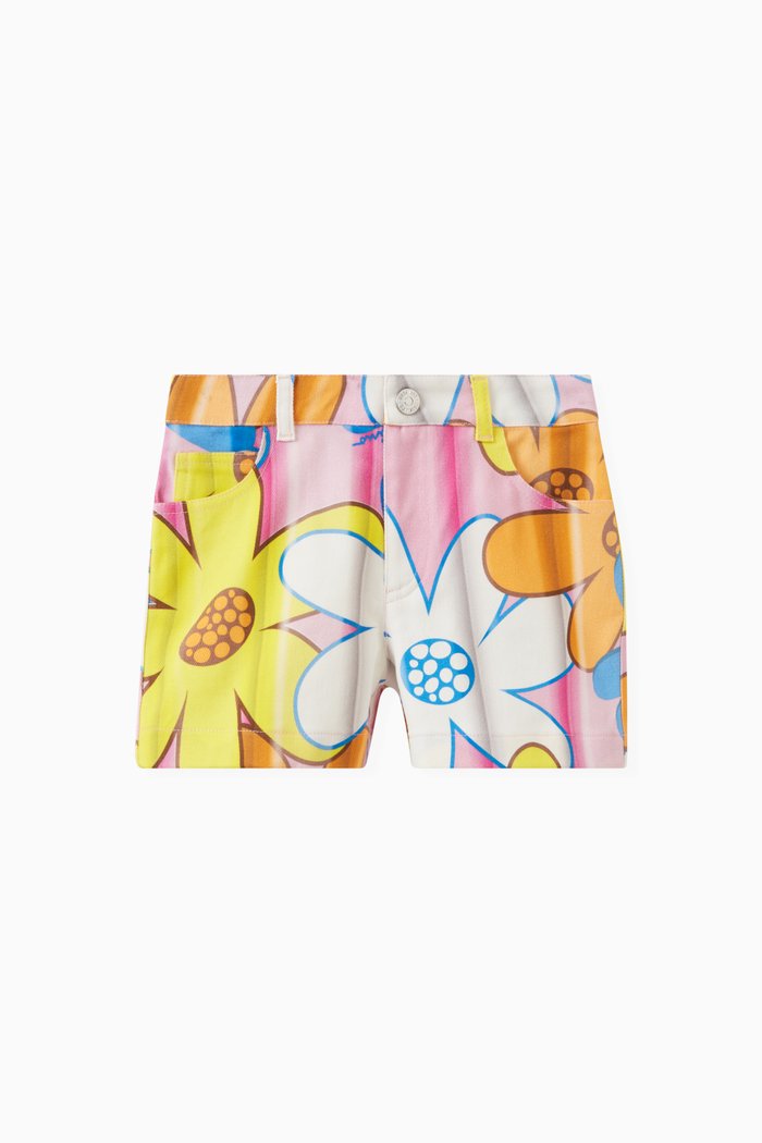 

Floral-print Shorts in Cotton, Multicolour