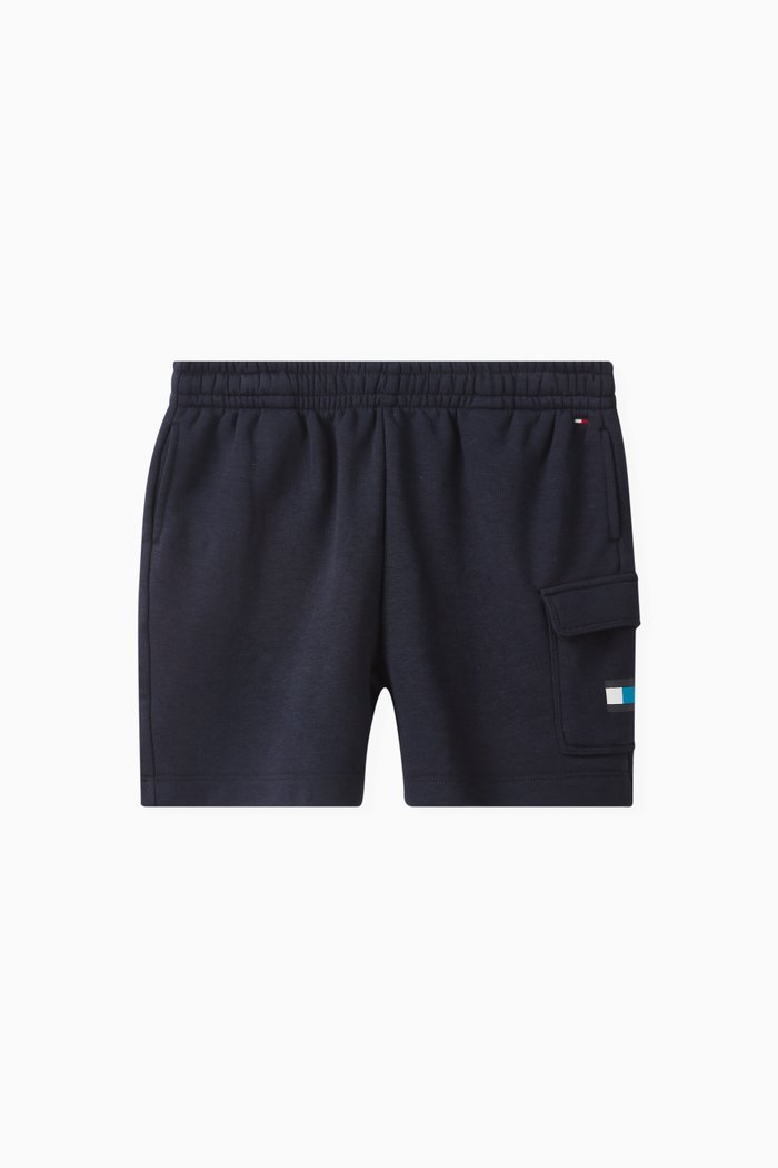 

NYC-print Sweat Shorts in Cotton-blend, Blue