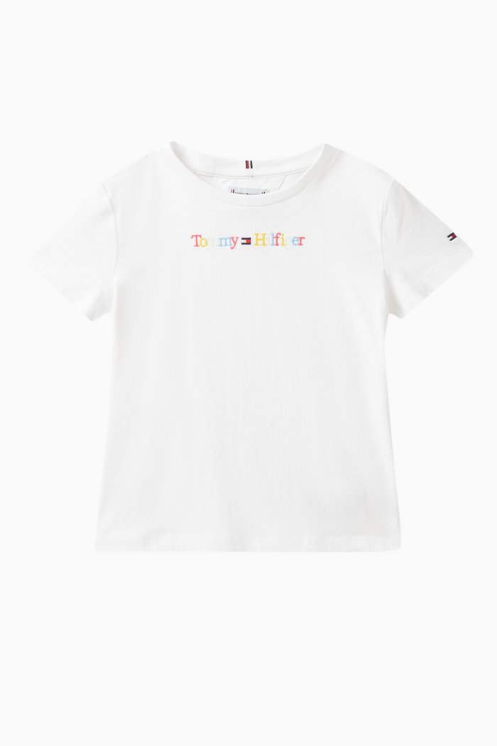 

Logo-embroidered T-shirt in Cotton, White