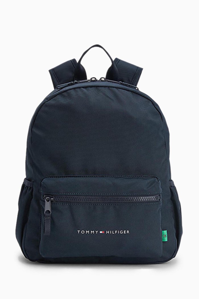 Essential Logo Backpack in Nylon, Blue