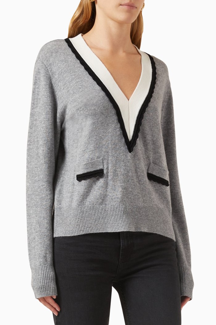 

Alisson Sweater in Knit, Grey