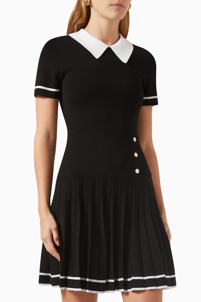 

Hirondelle Mini Dress in Knit, Black