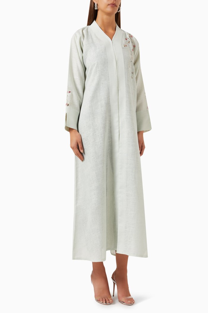 

Embellished Abaya, Green