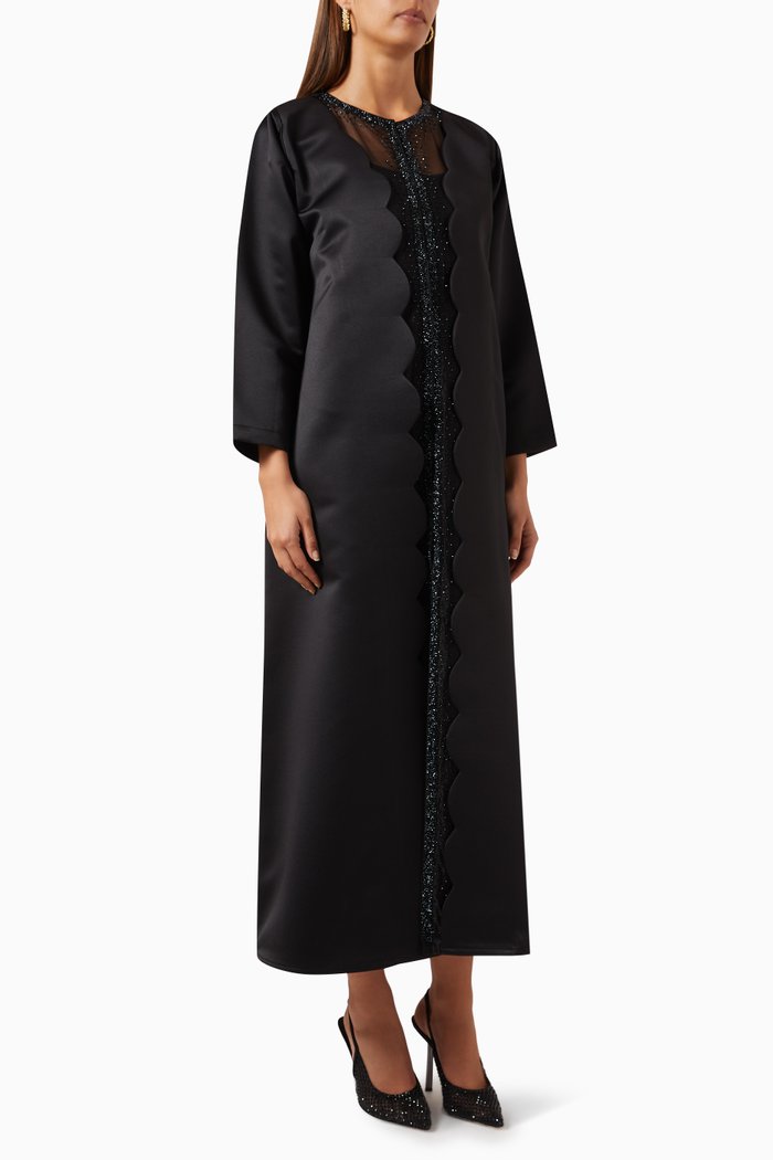 

Embellished Abaya, Black