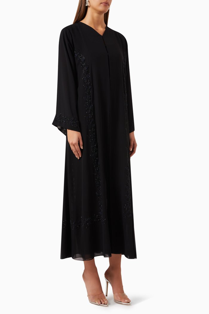 

Embellished Abaya, Black