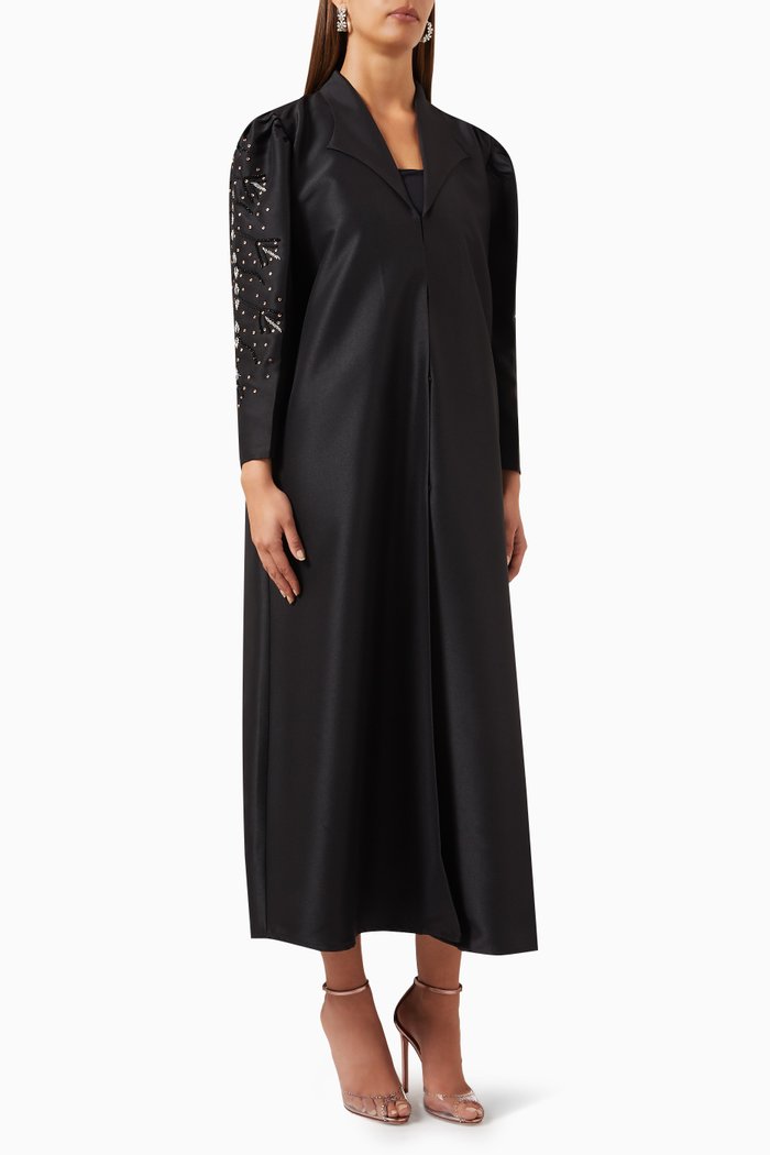 Embellished Abaya, Black