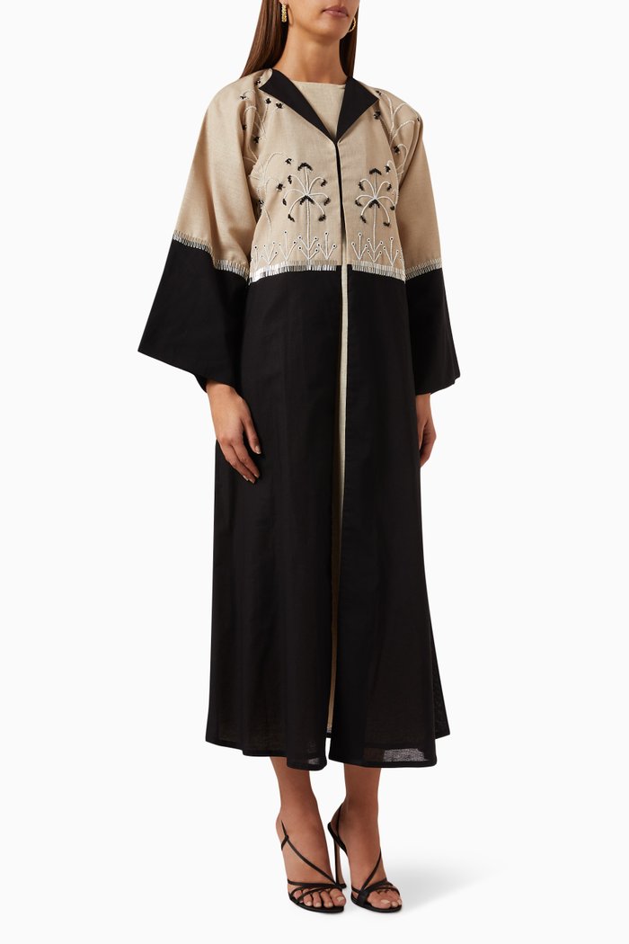 

Embellished Abaya, Black