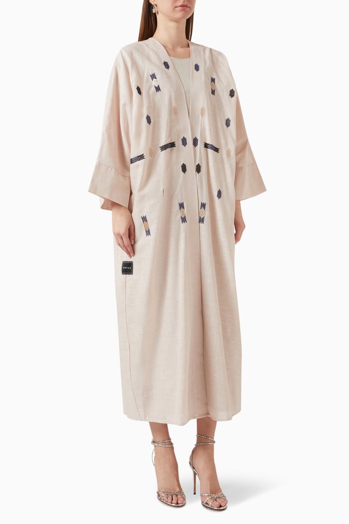 

Embellished Abaya, Neutral