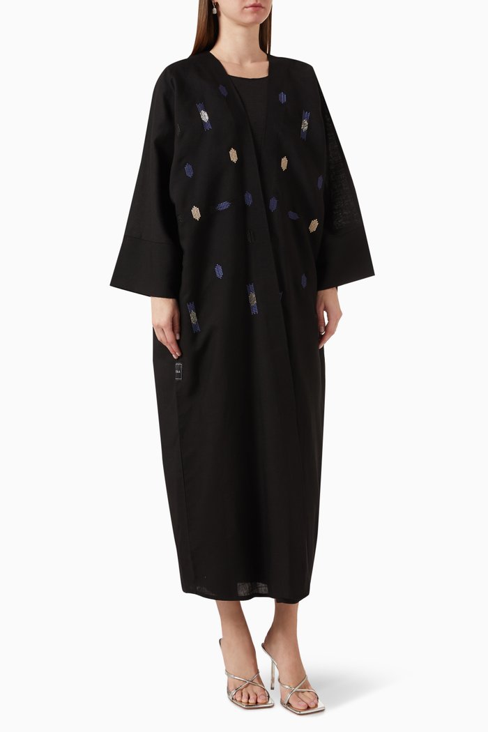 

Embellished Abaya, Black