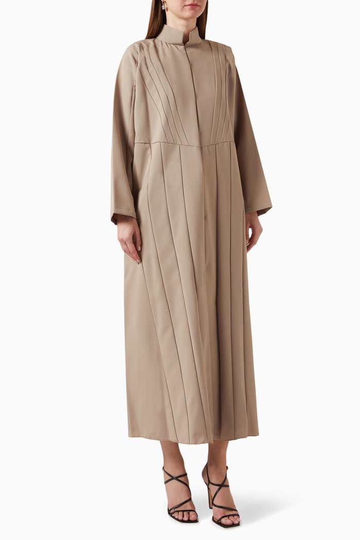 

Embellished Abaya, Grey