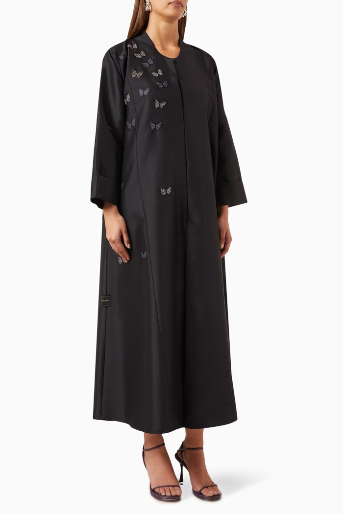 

Embroidered Abaya, Black