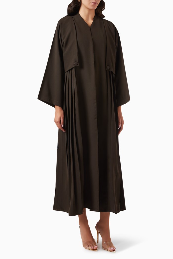

Lace-trim Abaya, Green