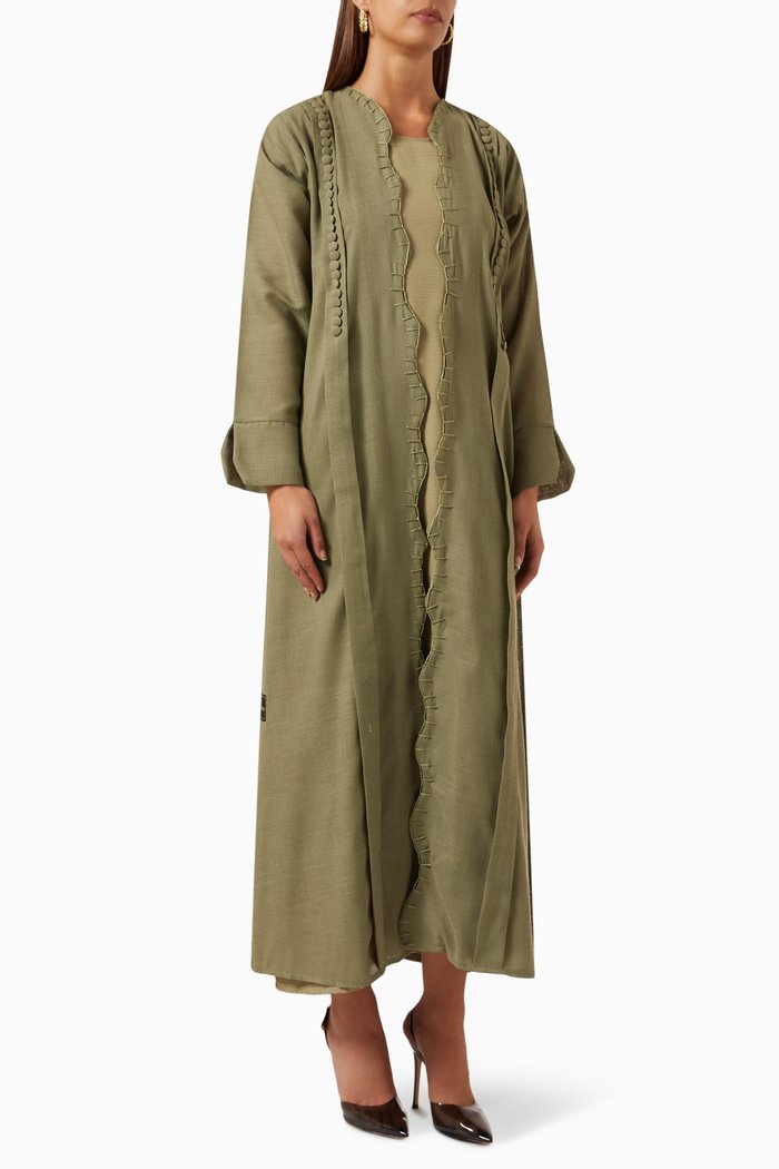 

Embellished Abaya, Green