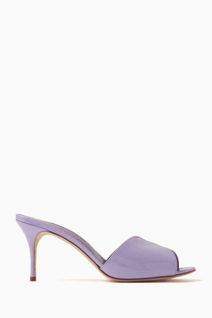 

Houramu 70 Mules in Patent Leather, Purple
