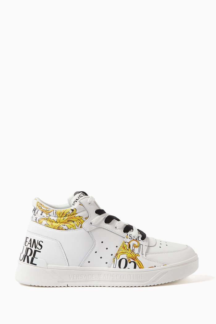 

Starlight High Top Sneakers in Leather, White