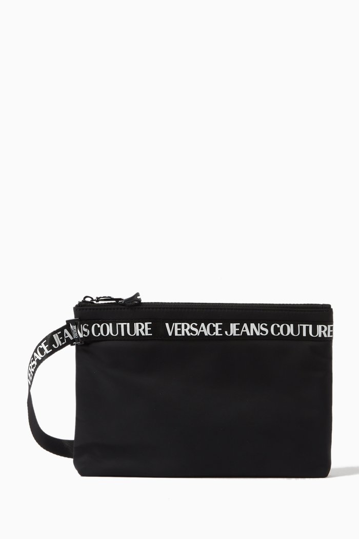 

Logo Tape Pouch in Nylon, Black