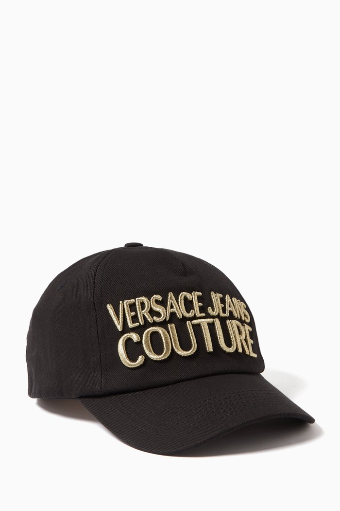 

Letter Logo Baseball Cap in Cotton, Gold