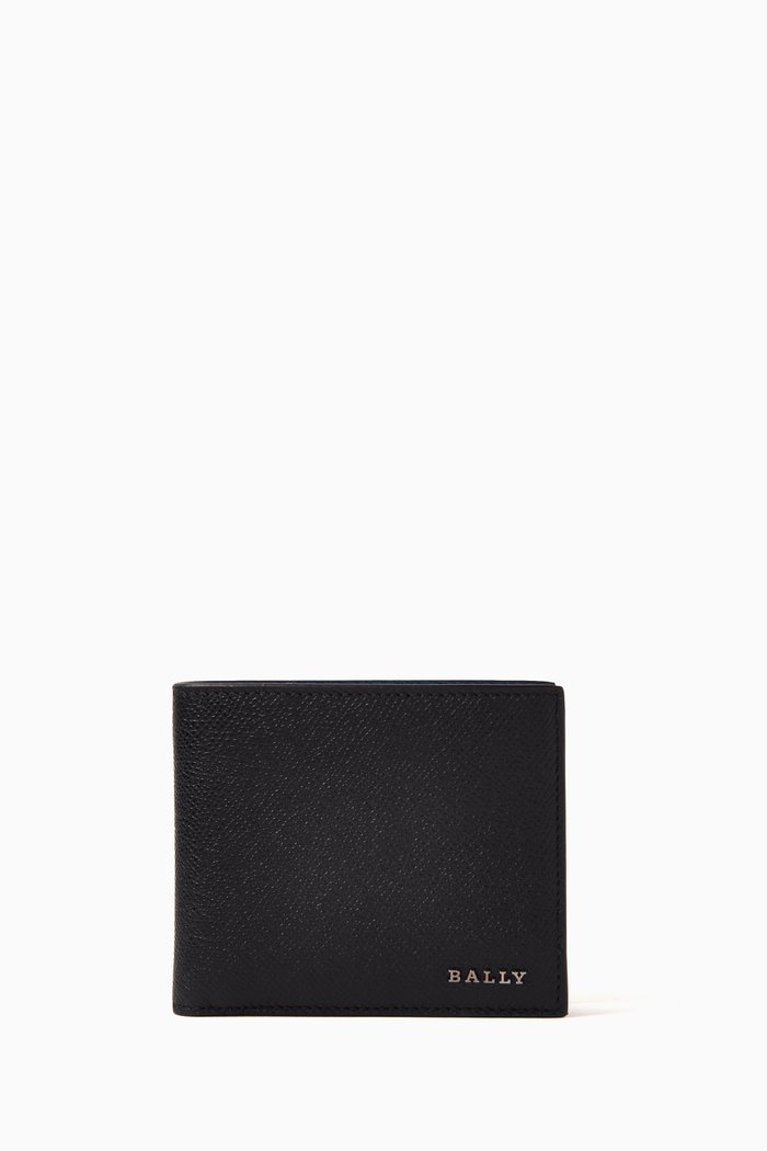 

Bollen Wallet in Calf Leather, Blue