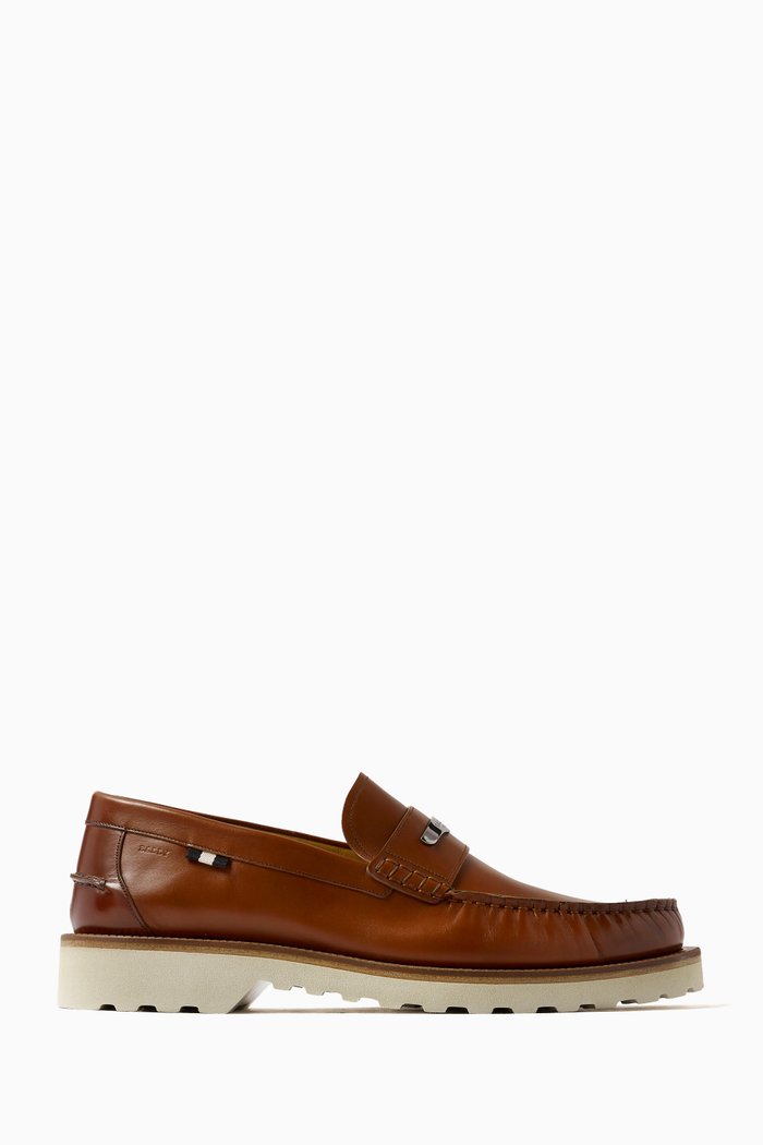 Nociel Moccassins in Calf Leather, Brown