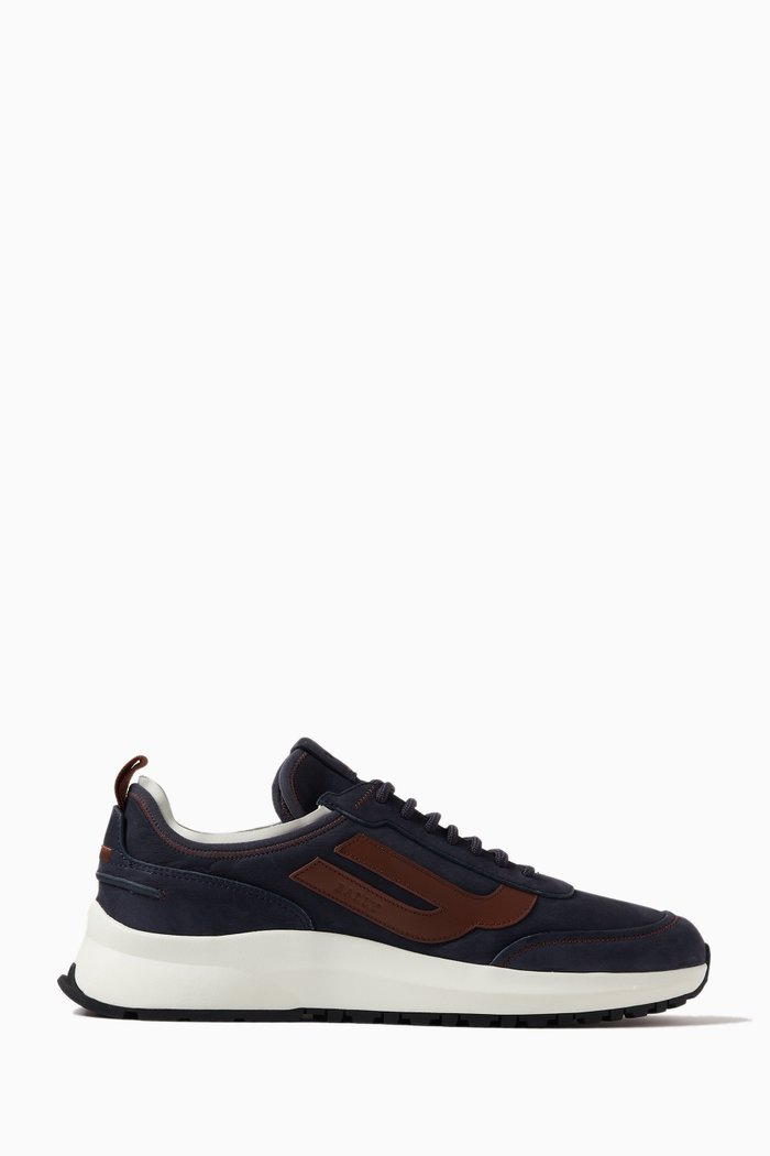 

Darys Low-Top Sneakers in Leather, Blue