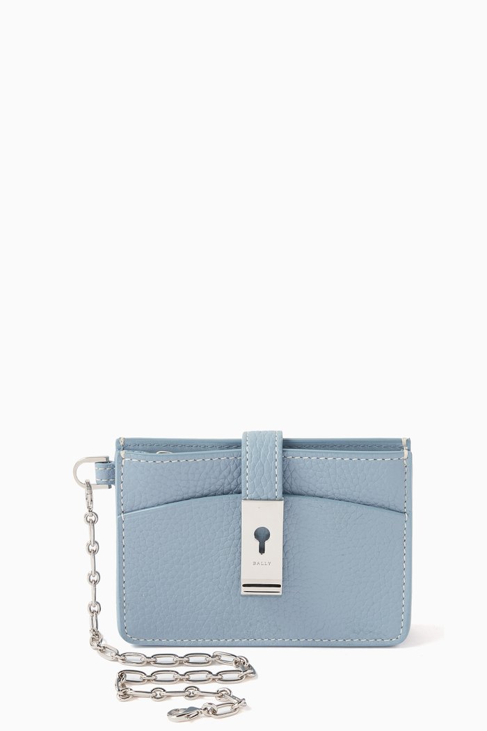 

Ava Card Holder in Calf leather, Blue