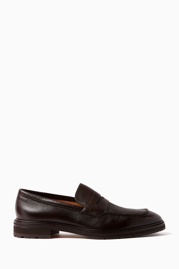 

Milton Loafers in Leather, Brown