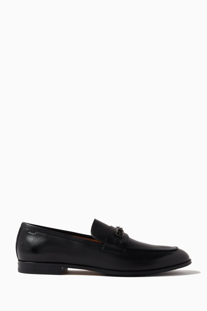 

Westro Loafers in Calf Leather, Black