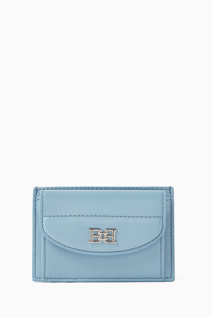 

Belky Card Holder in Leather, Blue