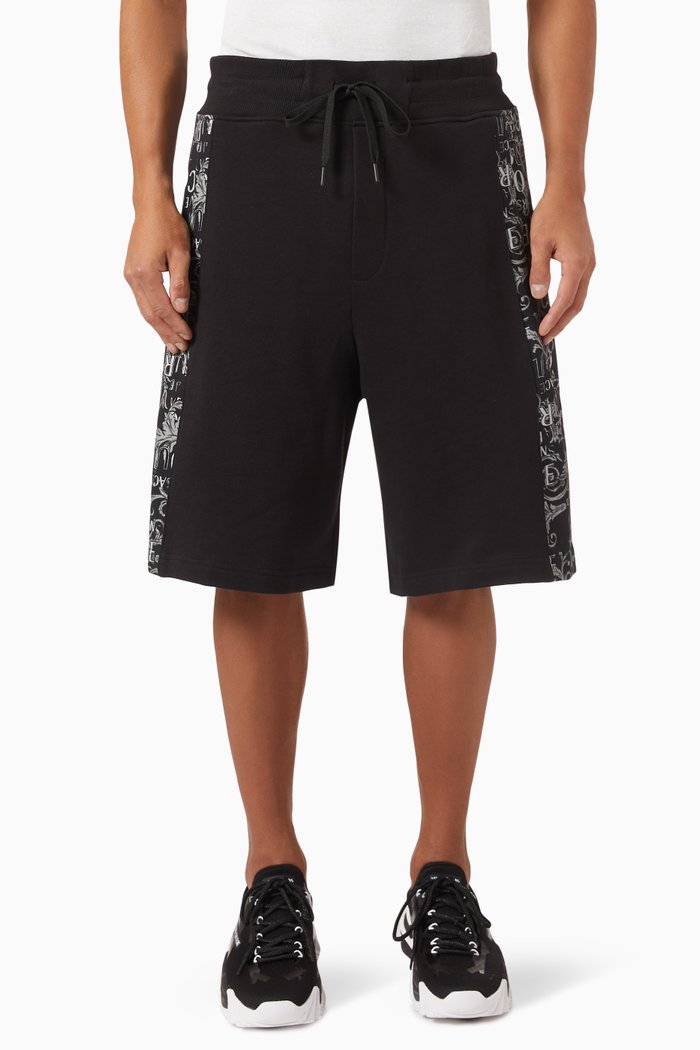 

Baroque Shorts in Cotton Jersey, Black